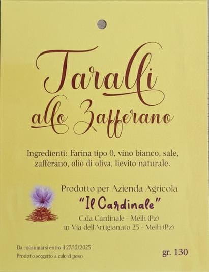 Taralli allo zafferano