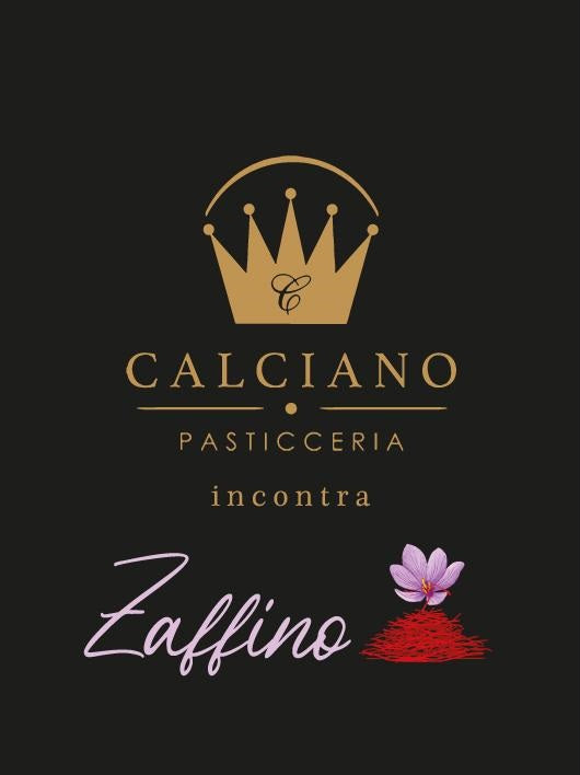 Panettone artigianale zafferano e albicocca con glassa al cioccolato bianco